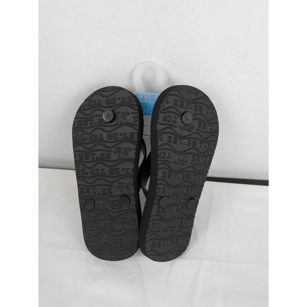 The Childrens Place Kids Size 12‎ 13 Black Game Controller Flip Flops